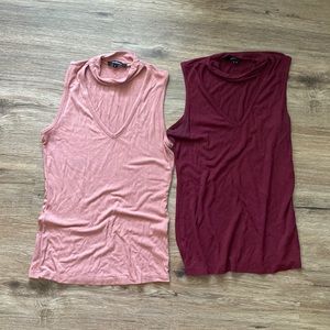 Set of 2 Choker Tank Tops